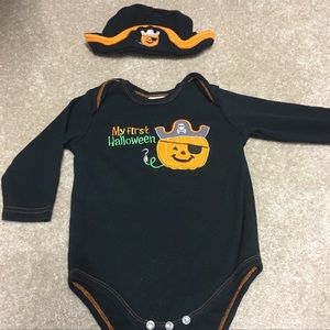CUTE! 6-9 month set of two Halloween baby onesies
